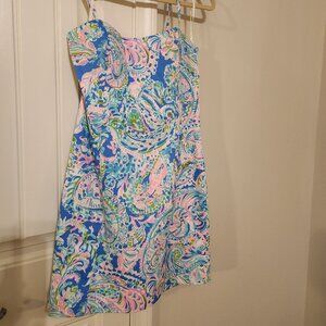 NWT - Lily Pulitzer Shelli Stretch Dress - Multi Dream Team - Size 8